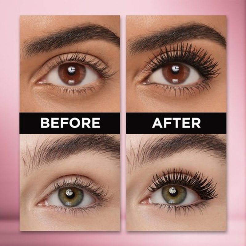 L'Oreal Paris Makeup Lash Paradise Mascara, Voluptuous Volume, Intense Length, Feathery Soft Full Lashes, No Flaking, No Smudging, No Clumping, Black, 0.28 Fl Oz (Pack of 1)