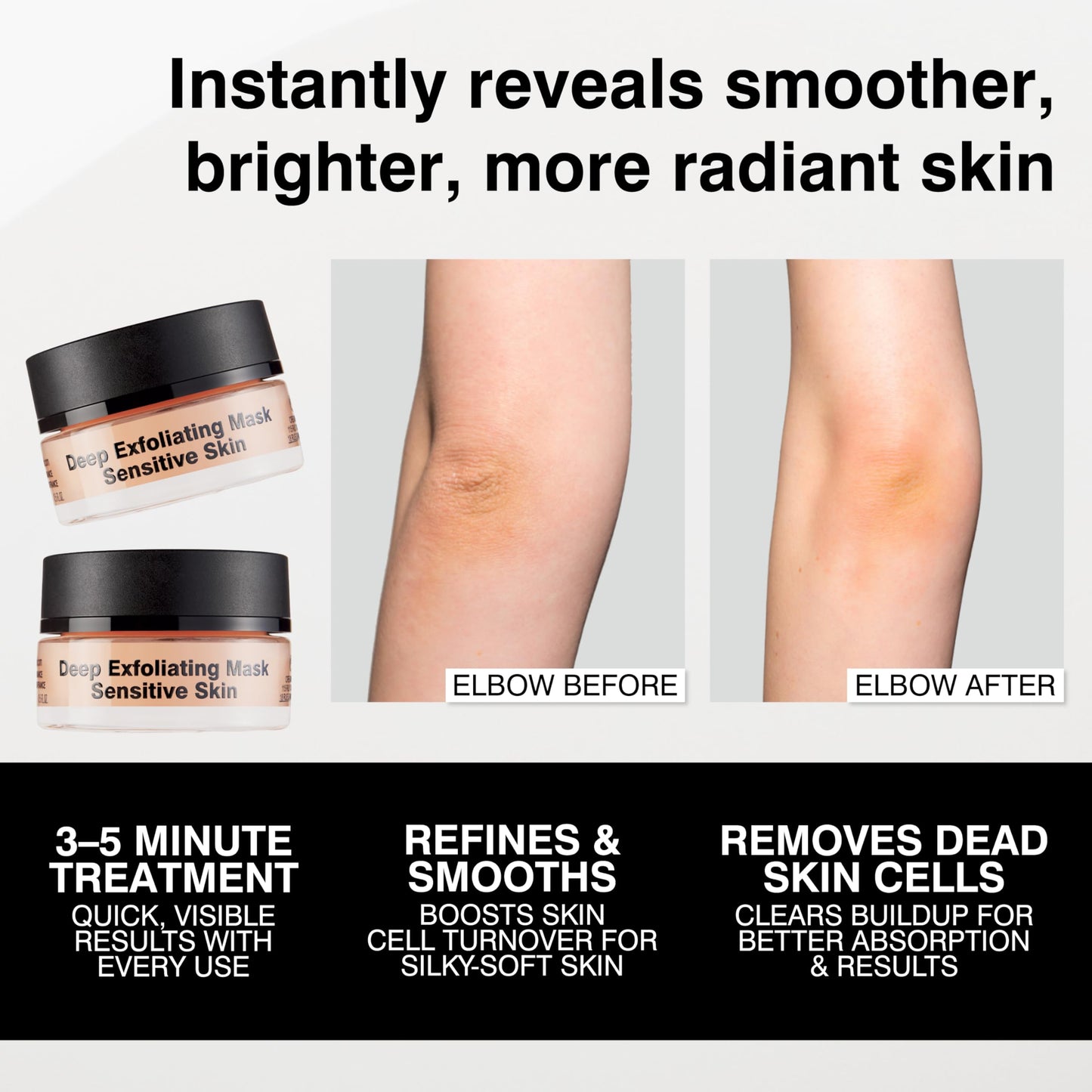 Dr Sebagh Deep Exfoliating Mask (Travel Size 0.5 fl oz) - Gentle Exfoliating for Sensitive Skin - Lactic Acid Detox & Pore Cleansing - Anti-Aging Skin Mask for Radiance & Renewal