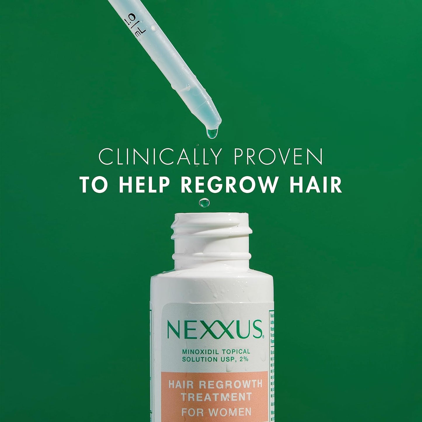 Nexxus Minoxidil Topical Solution 2% Hair Regrowth Treatment 2 oz