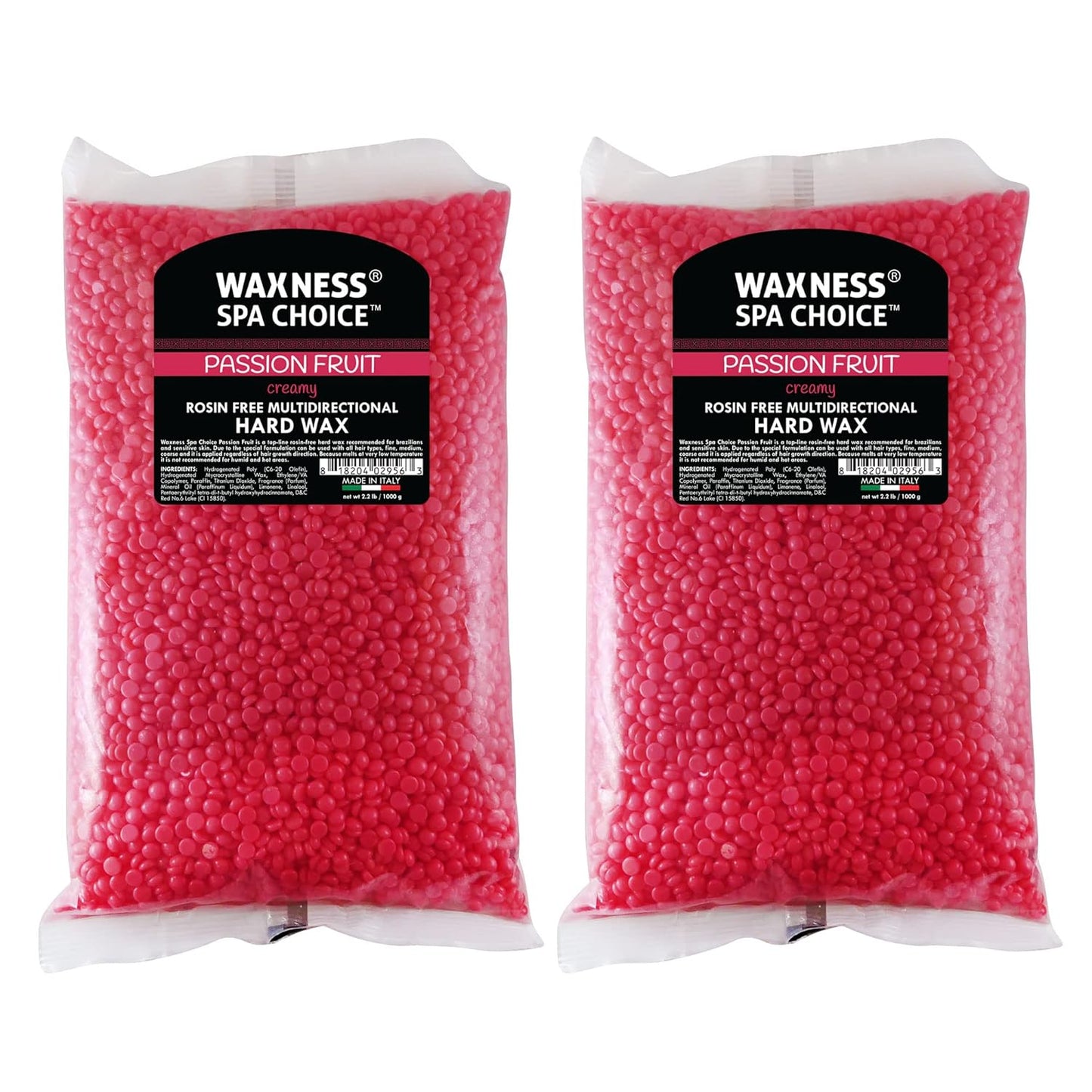 Waxness Rosin-Free Hard Wax for Hair Removal - Mango Scent, 2.2 lb (1 kg)
