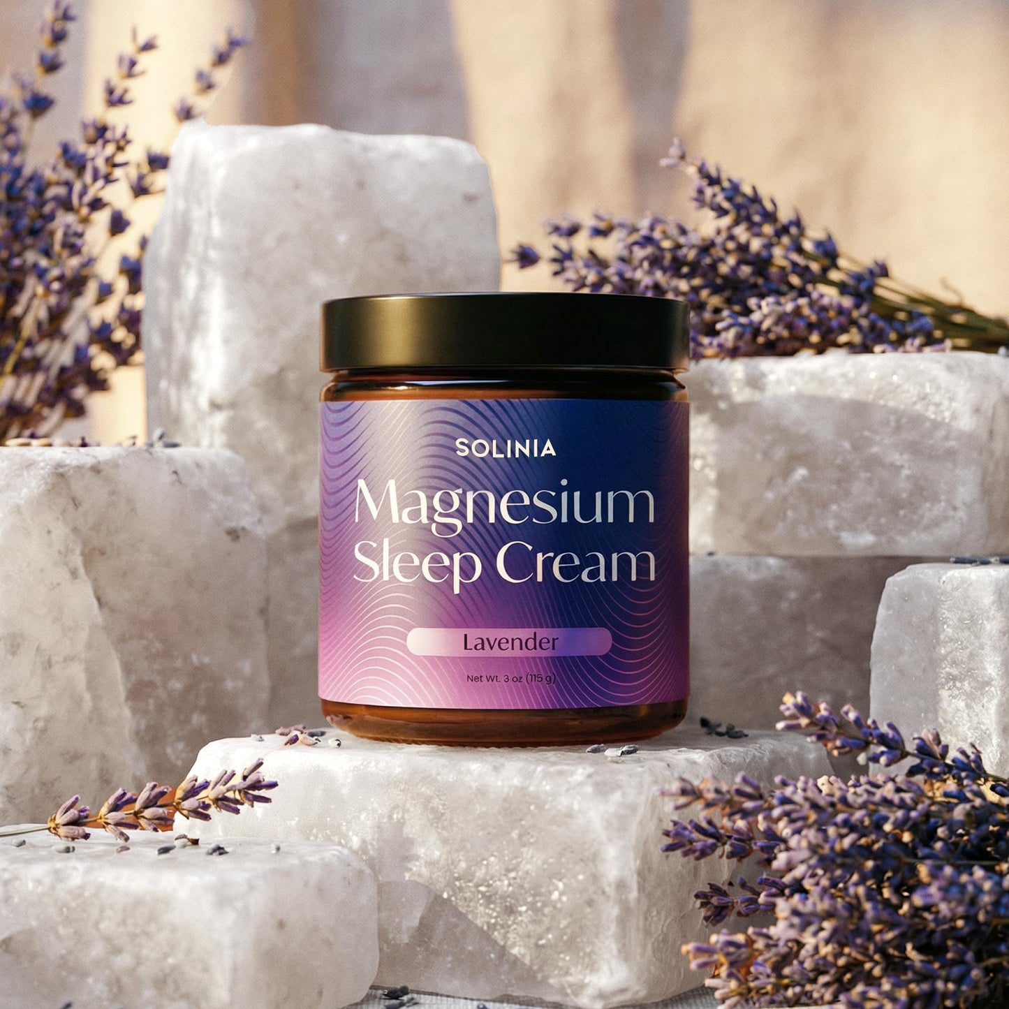 Solinia Magnesium Sleep Cream, USA-Made Topical Magnesium Lotion for Sleep