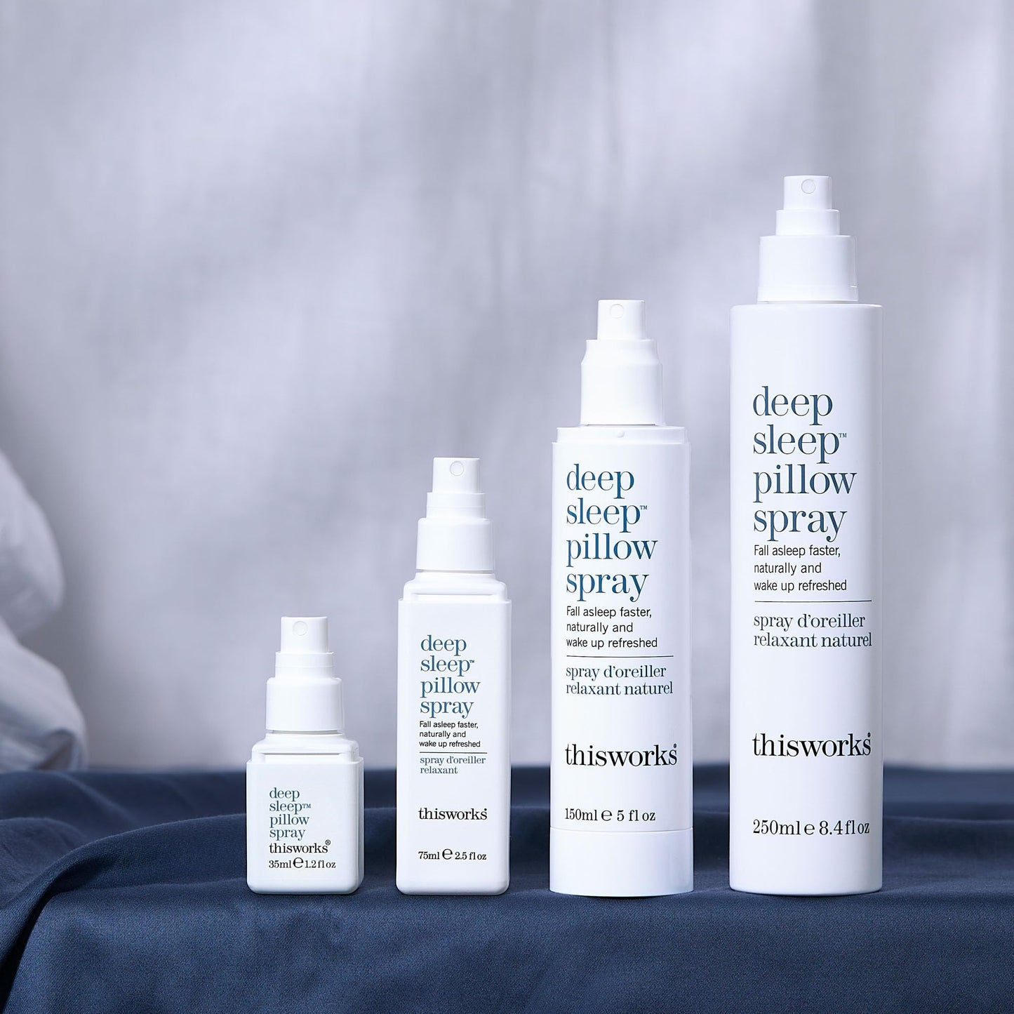 thisworks Deep Sleep Pillow Spray, 250 ml - Natural Sleep Aid with Essential Oils of Lavender, Vetivert and Camomile, 8.4 Fl Oz