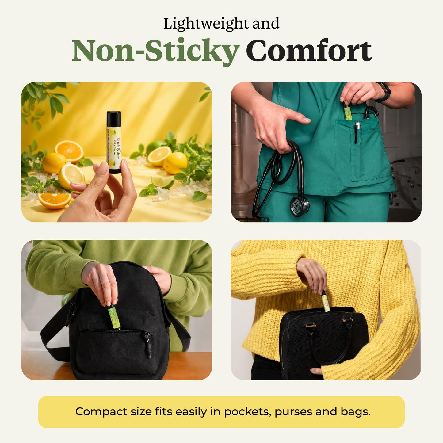 Stink Balm Citrus 911 Portable Unpleasant Odor Blocker Balm - 2 Pack