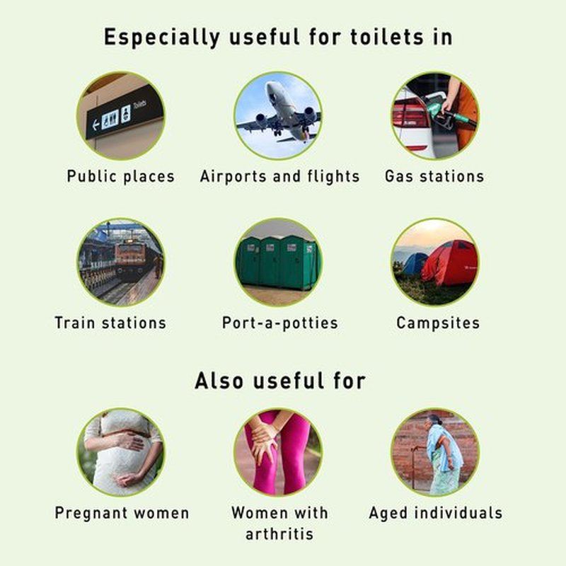 Pee Buddy 80 Funnels Portable Female Urination Device | Disposable Female Urinal Funnel | Travel, Camping & Hiking and Outdoor Activities | Foldable and Compact Stand and Pee Funnel for Women, Girls