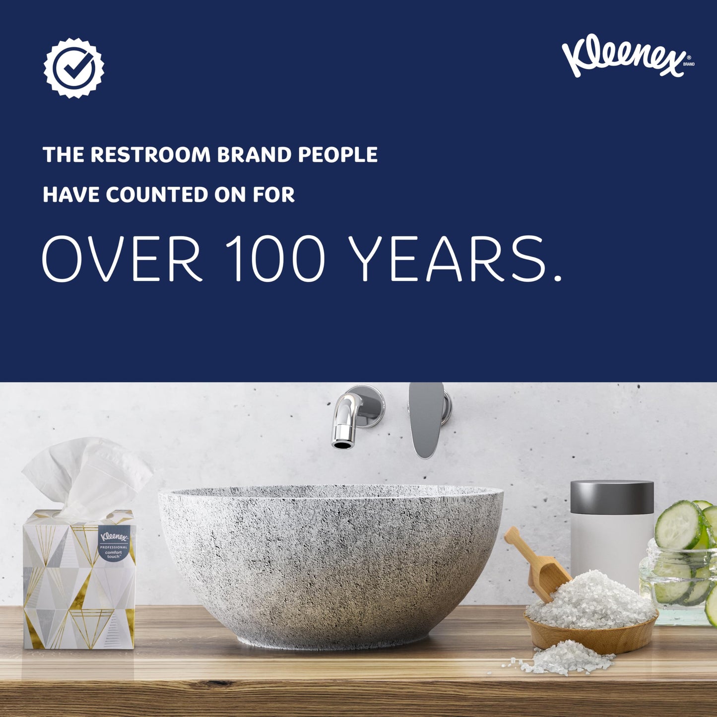 Kleenex Professional Facial Tissue, Bulk (21400), 2-Ply, White, Flat Boxed Format, Designed for Business (100 Tissues/Box, 36 Boxes, 3,600 Sheets/Case)