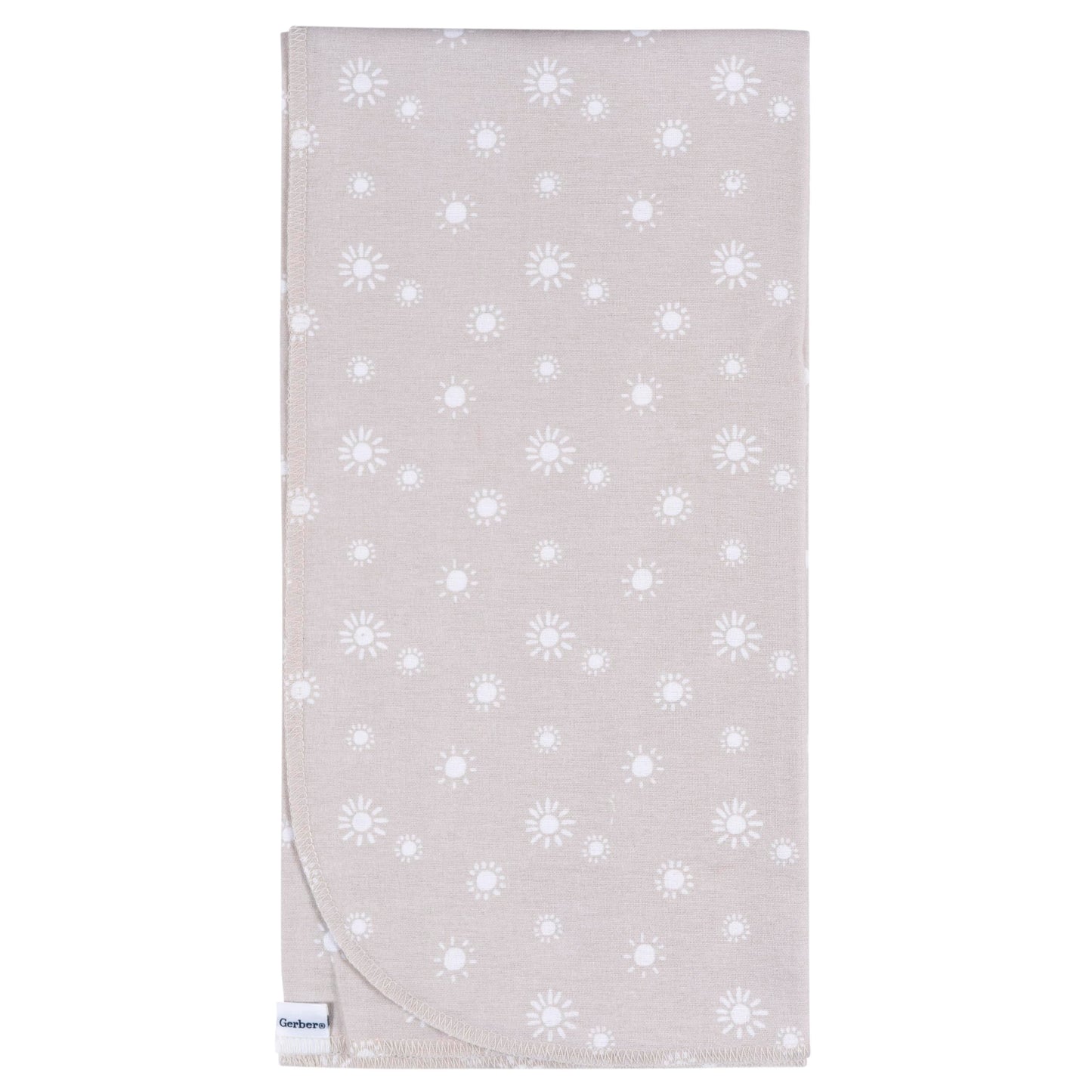Gerber Unisex Baby 100% Cotton Flannel Receiving Blankets 30x30 Inches (Pack of 4), Boho Rainbow, One Size