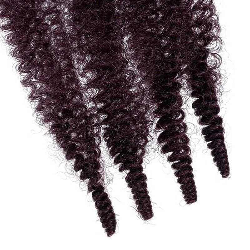 Springy Afro Twist Hair, Hairro 16 Inch Pre-Separated Marley Twist Braiding Hair 6 Packs Burgundy Red Passion Twist Hair for Soft Locs Crochet Braids Hair Extension for Black Women(#99J Burgundy Red)