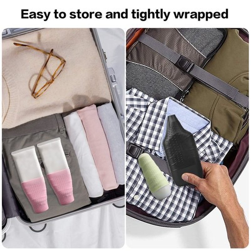 YUBIRD 10 PCS Silicone Travel Sleeves for Toiletries, Toiletry Sleeves for Leak Proofing, Leak Proof Sleeves for Travel Bottles, Travel Size Toiletries, Cruise Must Haves for Women Men