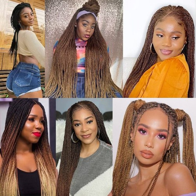 ZRQ 20 Inch 8 Packs senegalese twist crochet hair 25strands/pack Synthetic Crochet Braids Crochet Braiding Hair black sengalese twist crochet braids