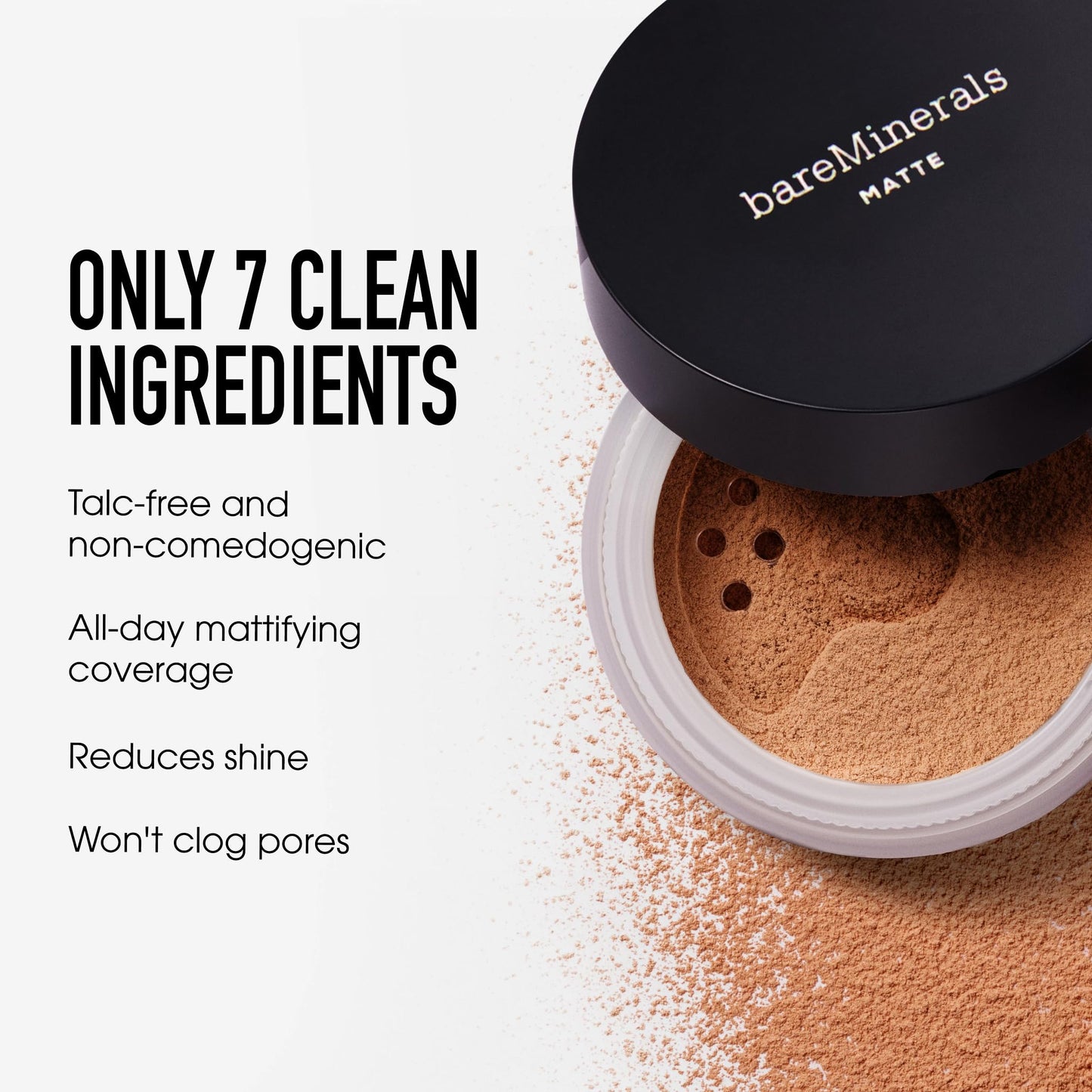 Original Matte Loose Mineral Foundation SPF 15, 11 Soft Medium, Vegan, Cruelty-Free & Dermatologist-Tested