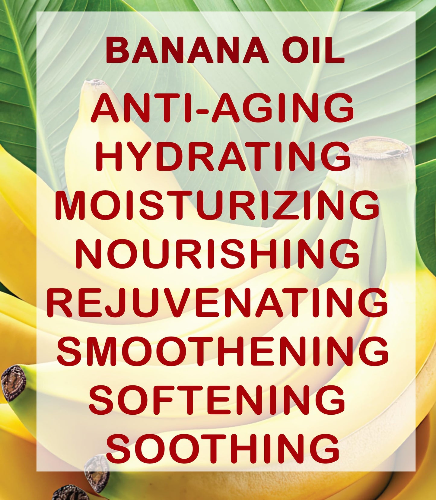 Botanical Beauty BANANA OIL 100% Natural Pure Virgin Unrefined Cold Pressed Carrier Oil for Face, Skin, Hair, Lip, Nails for Dry, Sensitive, Normal Skin 0.5 Fl Oz 15 ml