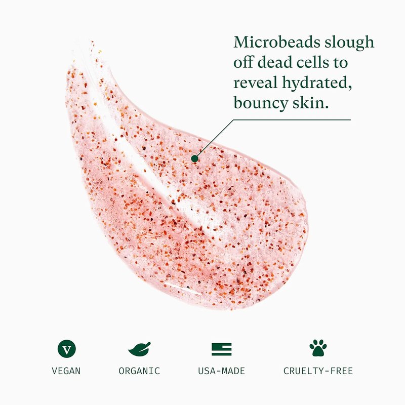 Microdermabrasion Facial Scrub - Anti-Aging Exfoliator for Acne Scars & Dull Skin | 100% Vegan, 4 fl. oz.