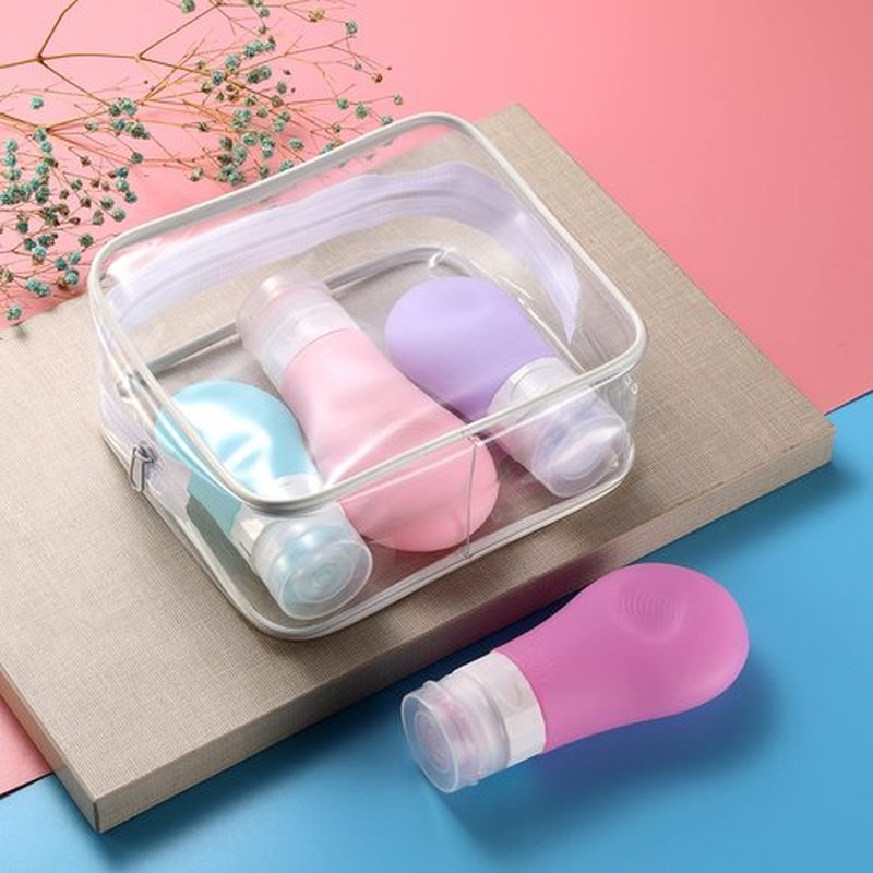 Gemice 16 Pack Travel Bottles Set for Toiletries, TSA Approved Travel Size Containers Leak Proof Silicone Squeezable Travel Accessories 2oz 3oz for Shampoo Conditioner Lotion Body Wash