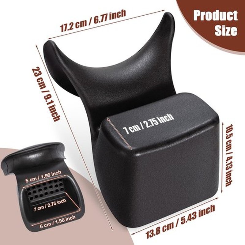 Noverlife Shampoo Bowl Neck Rest, Comfortable Hair Salon Rubber Cushion Shampoo Sink Gel Neck Pad, Professional Hair Washing Neck Pillow Support for Home Salon, Beauty Salon, Barbershop, Hair SPA
