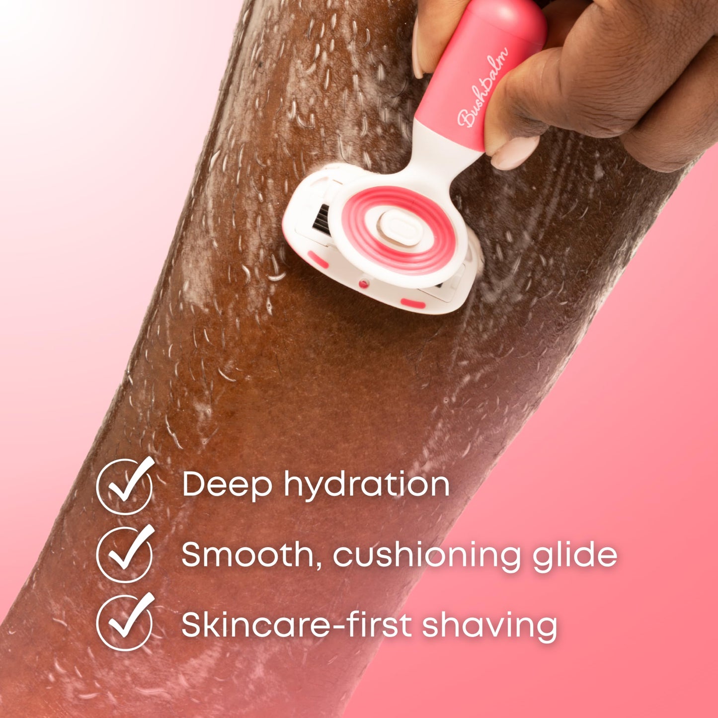 Bushbalm Shaving and Ingrown Hair 3 Step Routine – Reduce Razor Bumps & Hydrate – Shave Jelly, Ingrown Hair Oil and Exfoliating Scrub – Watermelon Sugar