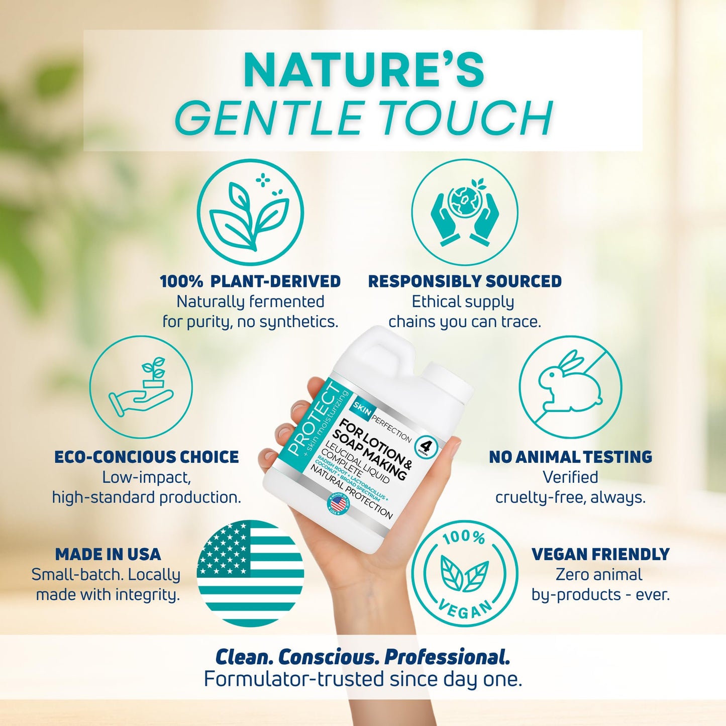 Skin Perfection Leucidal Liquid Complete - Ideal Water Based Moisturizer & Lotion Making Supplies - Natural Preservative Alternative with Root Ferment Filtrate, Lactobacillus & Coconut Fruit Extract