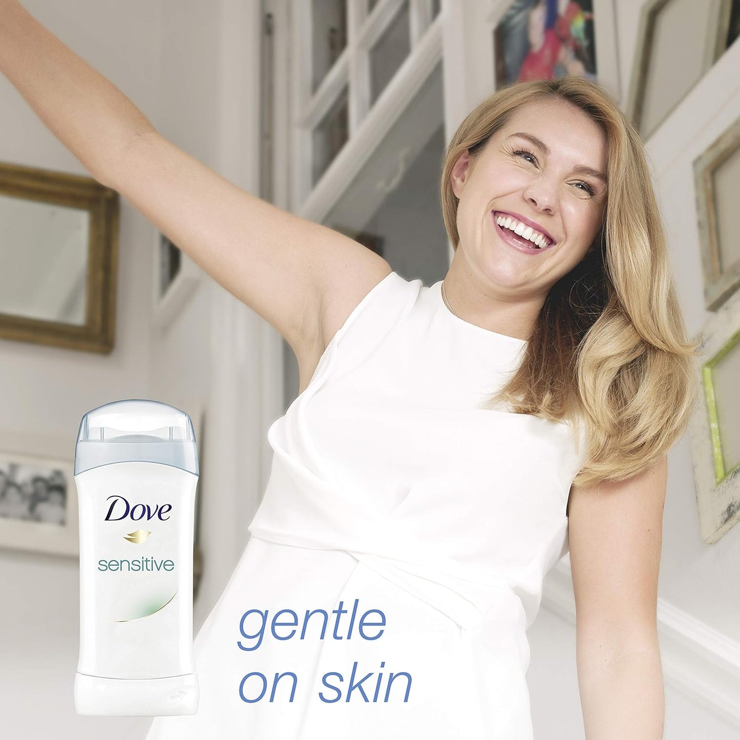 Dove Deodorant 2.6 Ounce Invisible Solid Sensitive Skin (76ml) (6 Pack)