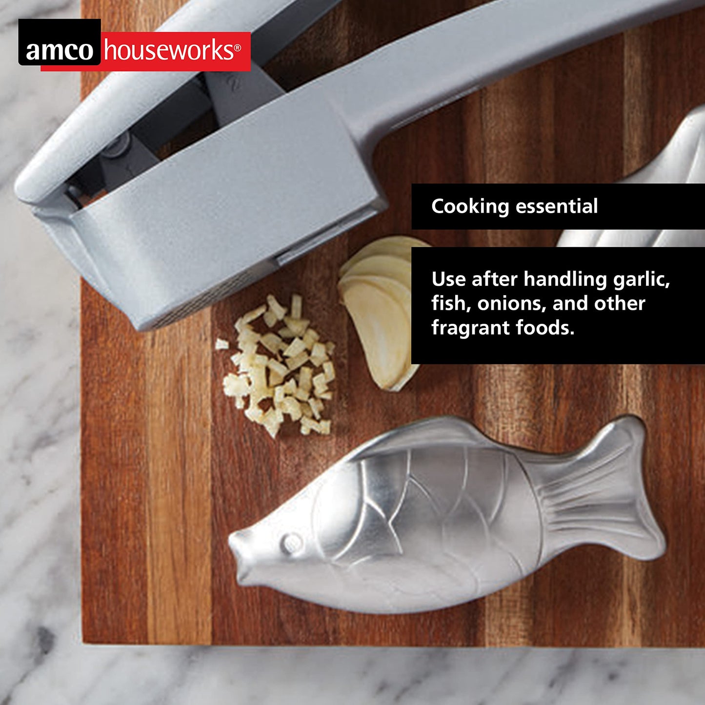 amco Rub-a-Way Bar Stainless Steel Odor Absorber, Fish
