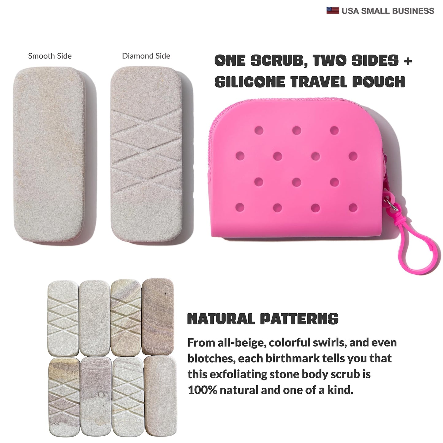 GET EVEN LEG SCRUB: Stone Body Scrub & Leg Exfoliator for Ingrown Hair, Strawberry Legs - Exfoliating Stone for Body, KP Bump, Dead Skin Remover - Stone Body Scrubber for Dry Skin, Feet, Heels