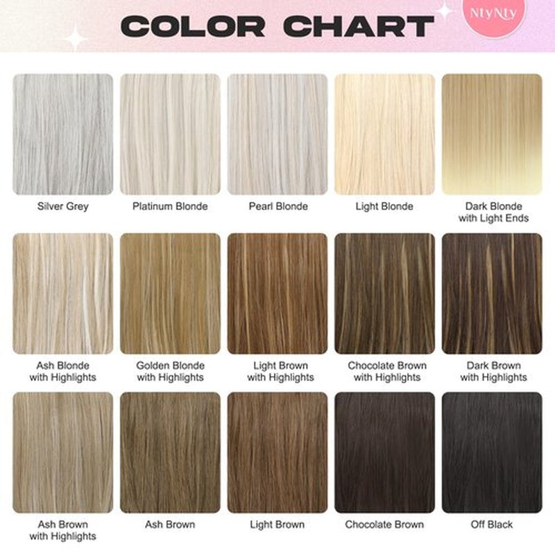NTYNTY Hair Extensions, 4PCS 18" Clip in Hair Extensions Layered Cut Natural Lightweight Hairpieces with Thinner Softer Invisible Weft for Women - Ash Brown