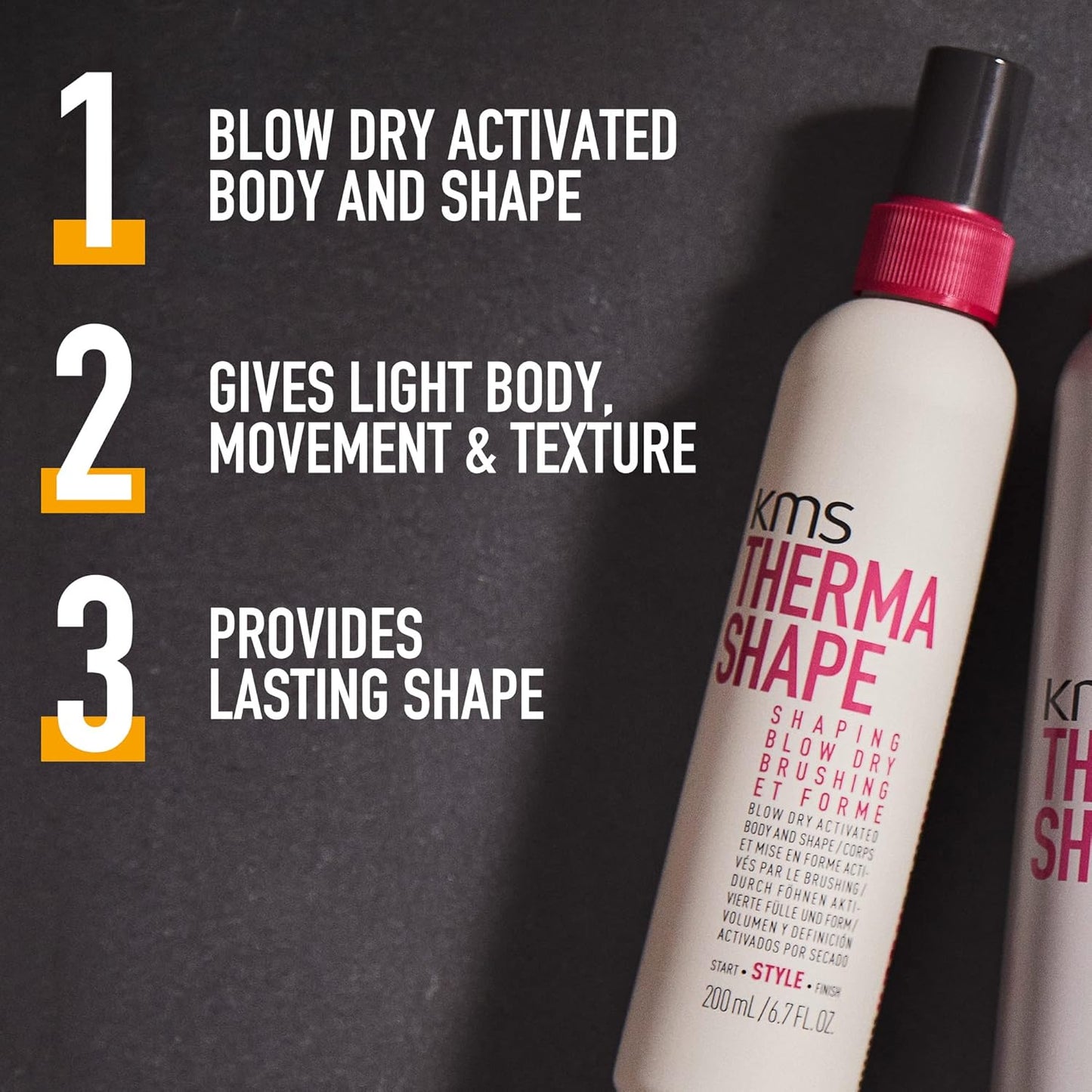 KMS THERMASHAPE Shaping Blow Dry Spray for 50% Faster Dry Time, 6.7 oz