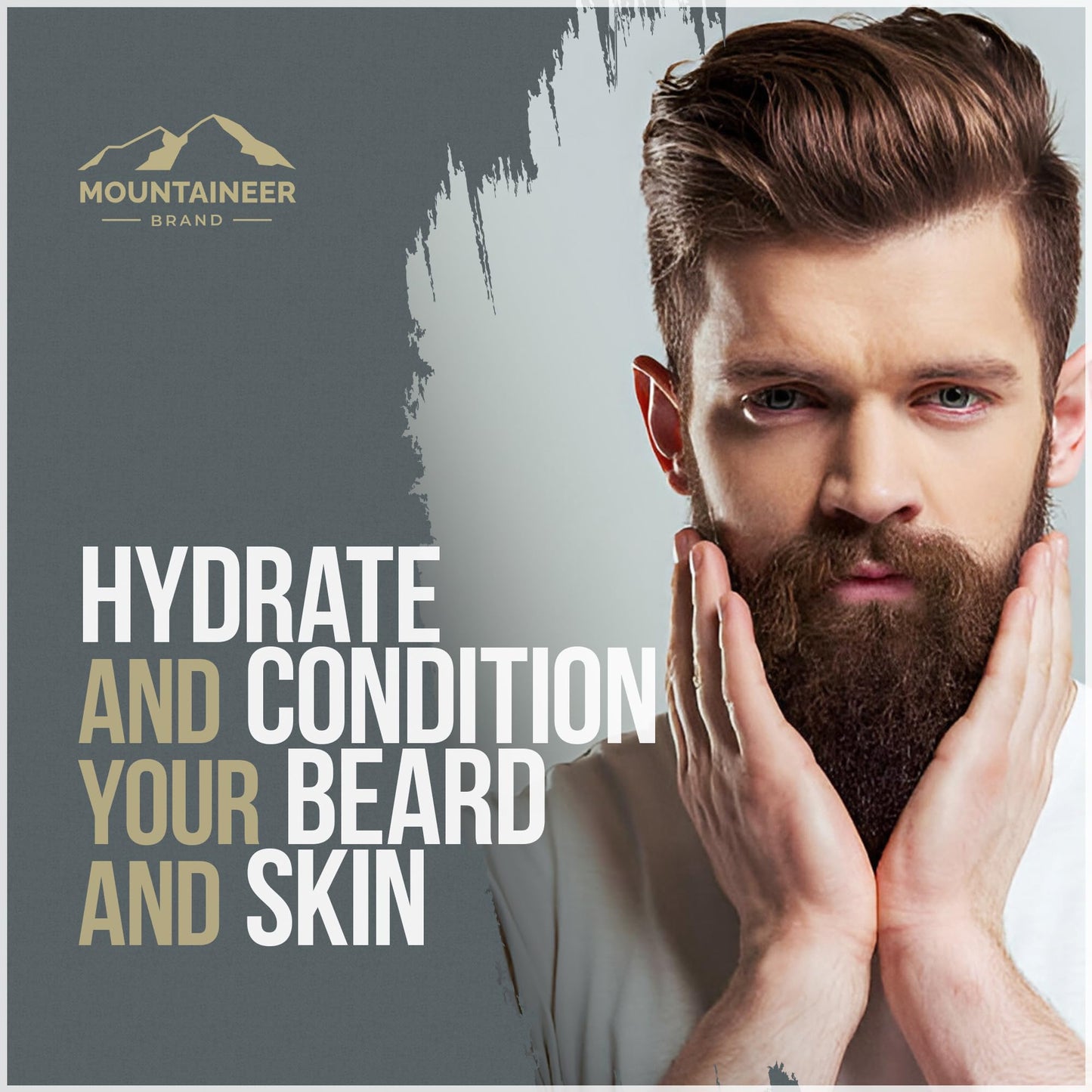 Mountaineer Brand Heavy Duty Beard Balm For Men | 100% Natural with No Parabens or Dyes | Leave In Styling and Conditioning Balm | Shape, Smooth, Grooming Beard Kit | Timber Scent 2oz