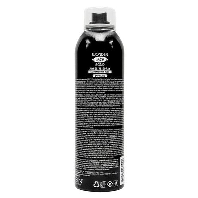 EBIN NEW YORK Wonder Lace Bond Adhesive Spray Supreme 3pack - Extreme Firm Hold 6.08oz/ 180ml | Active Use, Fast Drying, No Residue, No Build-up, Powerful Hold, All-Day Hold, Daily Wig Application