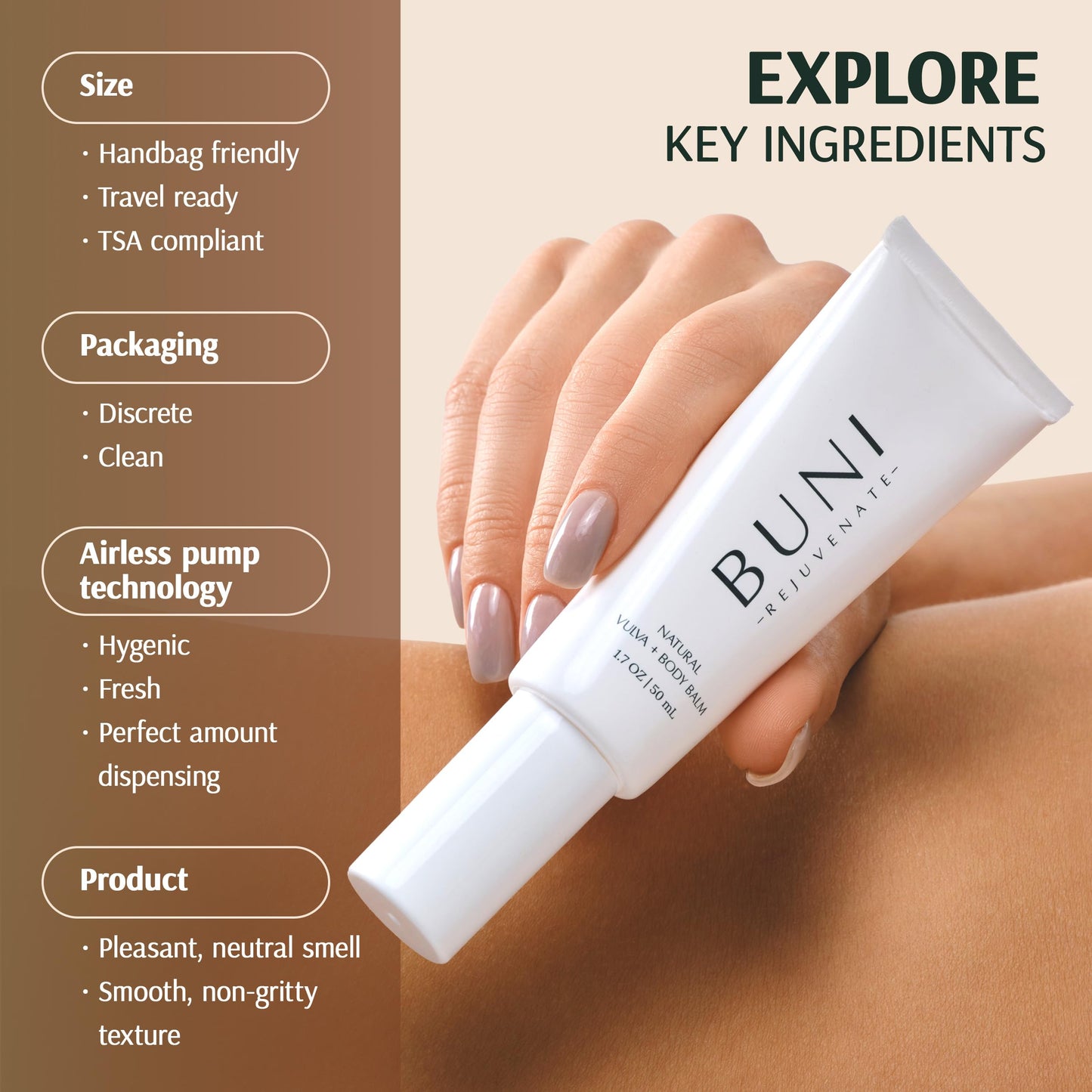 BUNI Vulva Balm + Nipple Cream & Lip Balm + Scar & Body Oil 3-Piece Bundle