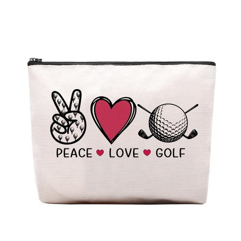CEASQVAA Golf Gifts Makeup Cosmetic Bag for Women, Gifts for Golfer, Golfing Gifts for Golf Lovers Players, Birthday Gifts for Her Women