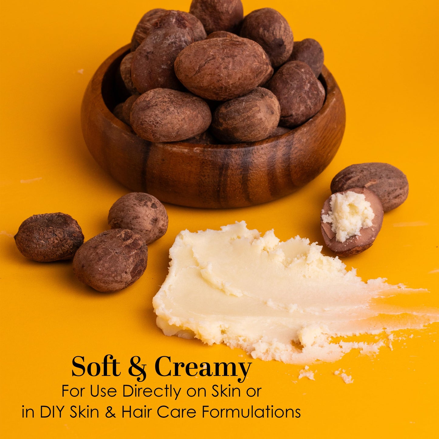 Raw Shea Butter – 100% Pure Unrefined African Shea Butter | Moisturizer for Dry Skin, Face, Hair & Scalp | DIY Body Butter, Lip Balm & Soap Base | Smoky Scent (8 oz Jar)