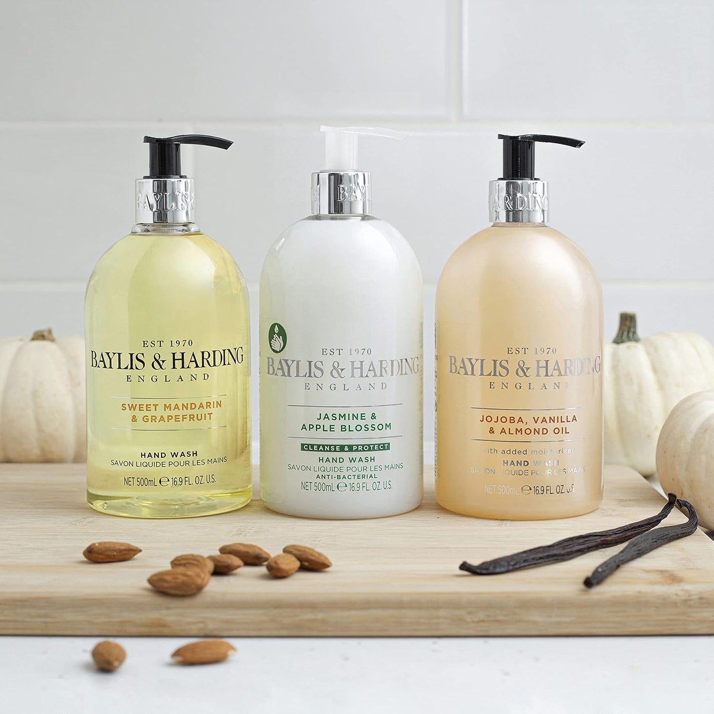 Baylis & Harding Pink Magnolia & Pear Blossom Hand Wash - 16.9 oz (Pack of 3)