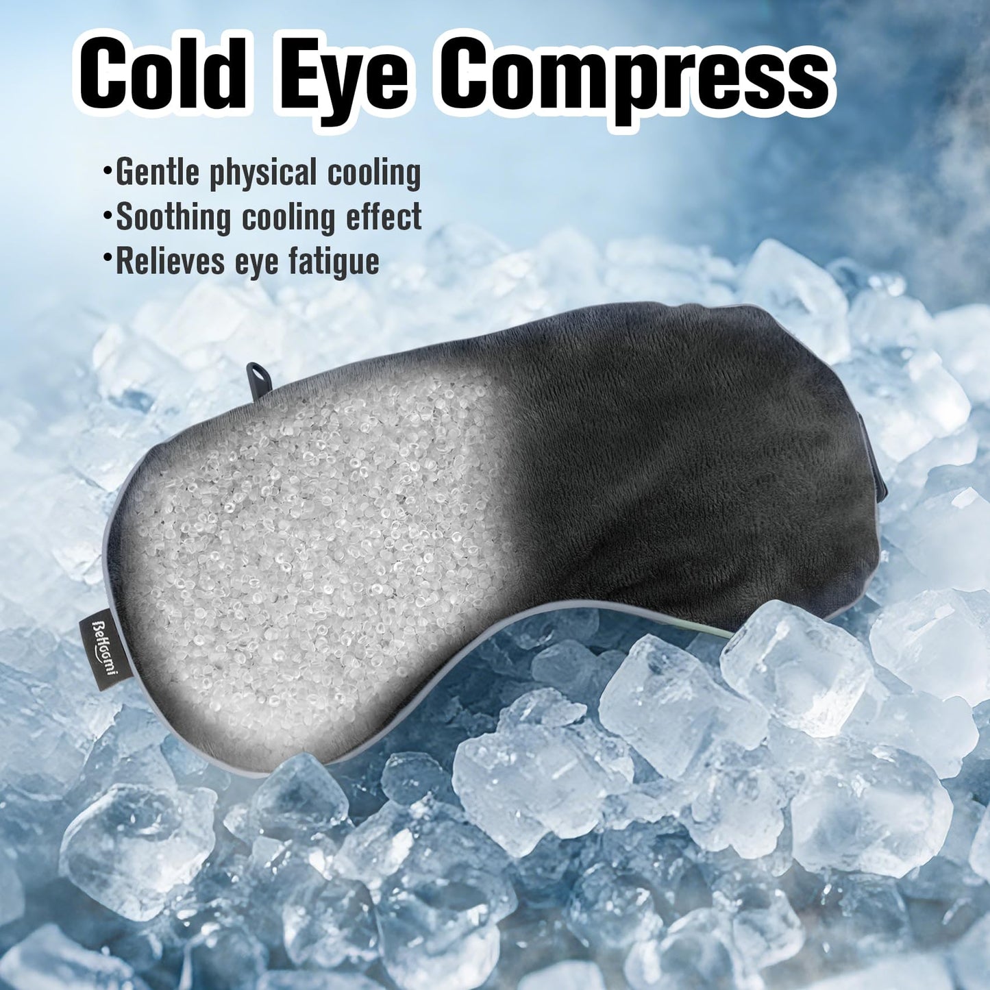 BeHoomi Weighted Eye Mask for Sleeping, Cooling and Heated Eye Mask, Purple