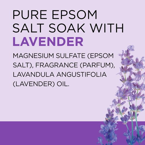Dr Teal's Epsom Salt Soaking Solution, Soothe & Sleep, Lavender, 3lbs (Packaging May Vary) (Pack of 2)