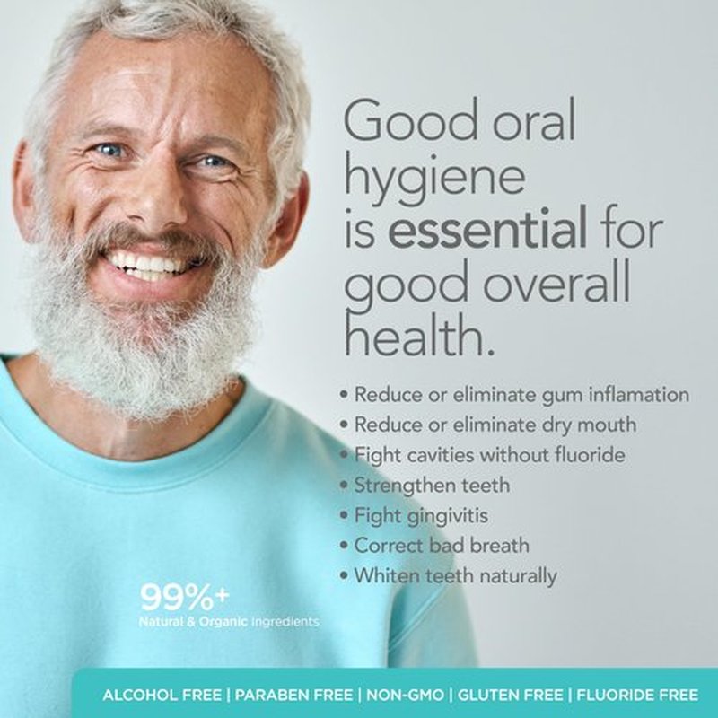 ORL Natural & Organic Mouthwash Uniquely Formulated to Clean Your Mouth Whiten Your Teeth Strengthen Tooth Enamel