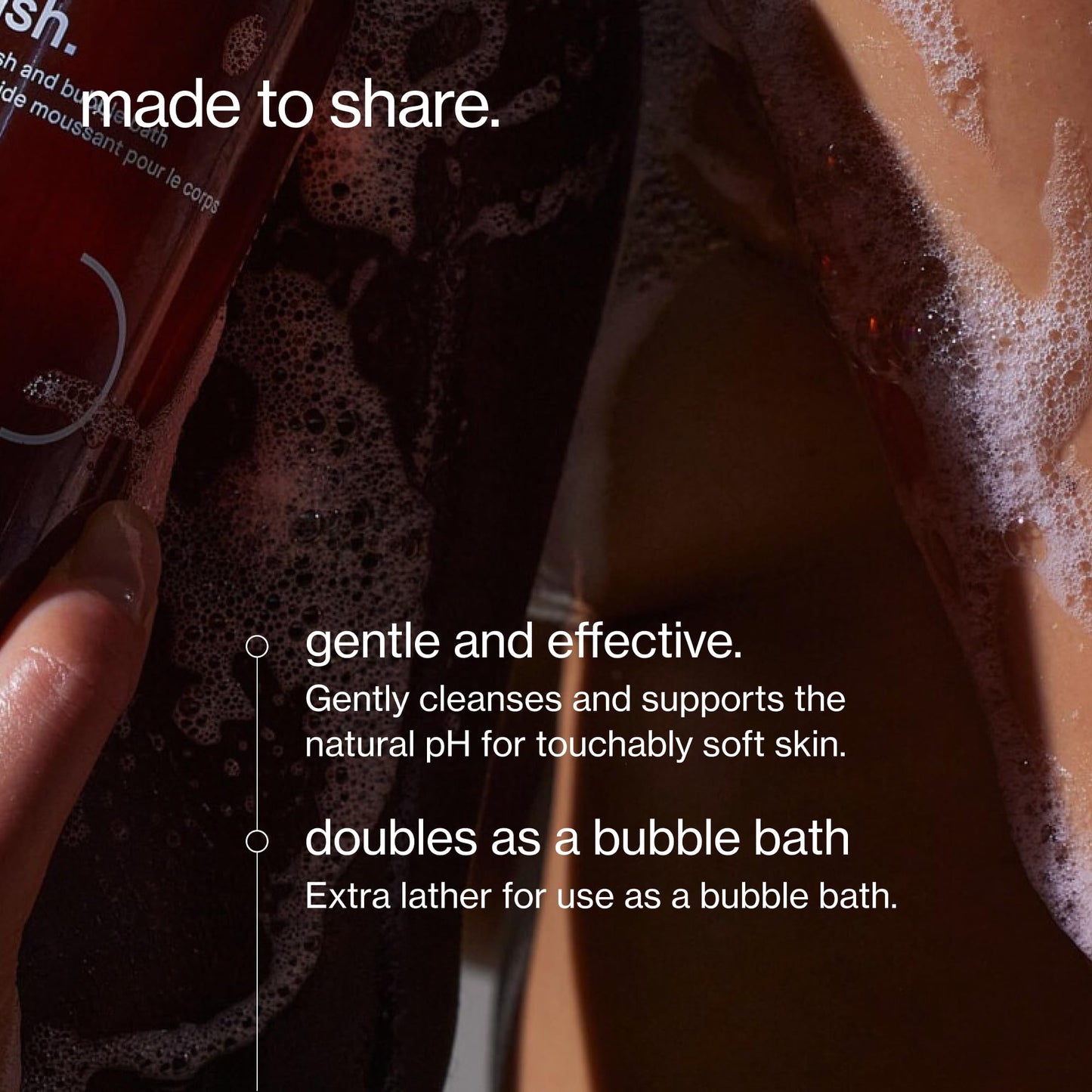 Maude Wash No. 3 - pH Balanced Moisturizing Body Wash & Bubble Bath - With Vitamin C & E for Whole-Body Skin & Feminine Care - Skin-Softening Shower Gel - Sandalwood & Eucalyptus (12 fl oz)