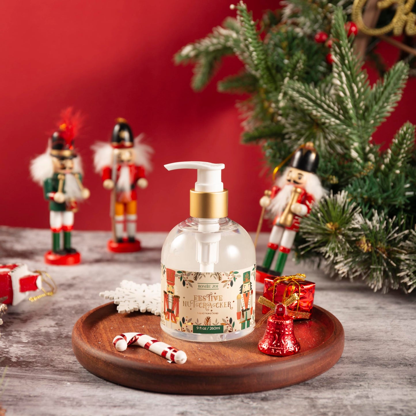 ROMIIE ZOI Christmas Liquid Hand Soap with Gift Box - The Nutcracker, Infused with the Nutcracker Aroma - 260ml/ 8.7 fl.oz