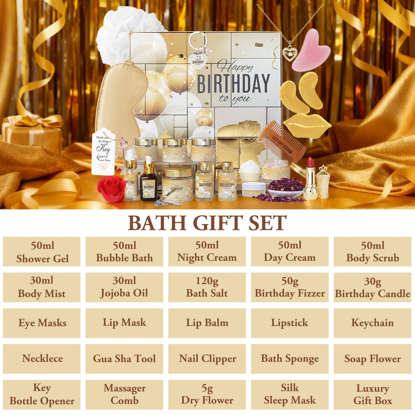 Spa Gift Baskets Set for Men Women Gifts Bath Gift Basket Set Bath and Body Gift Baskets for Christmas Gifts Mom Mothers Birthday Gifts Fathers Day Bath Spa Kit Gifts Set Self Skin Care Gift for Women