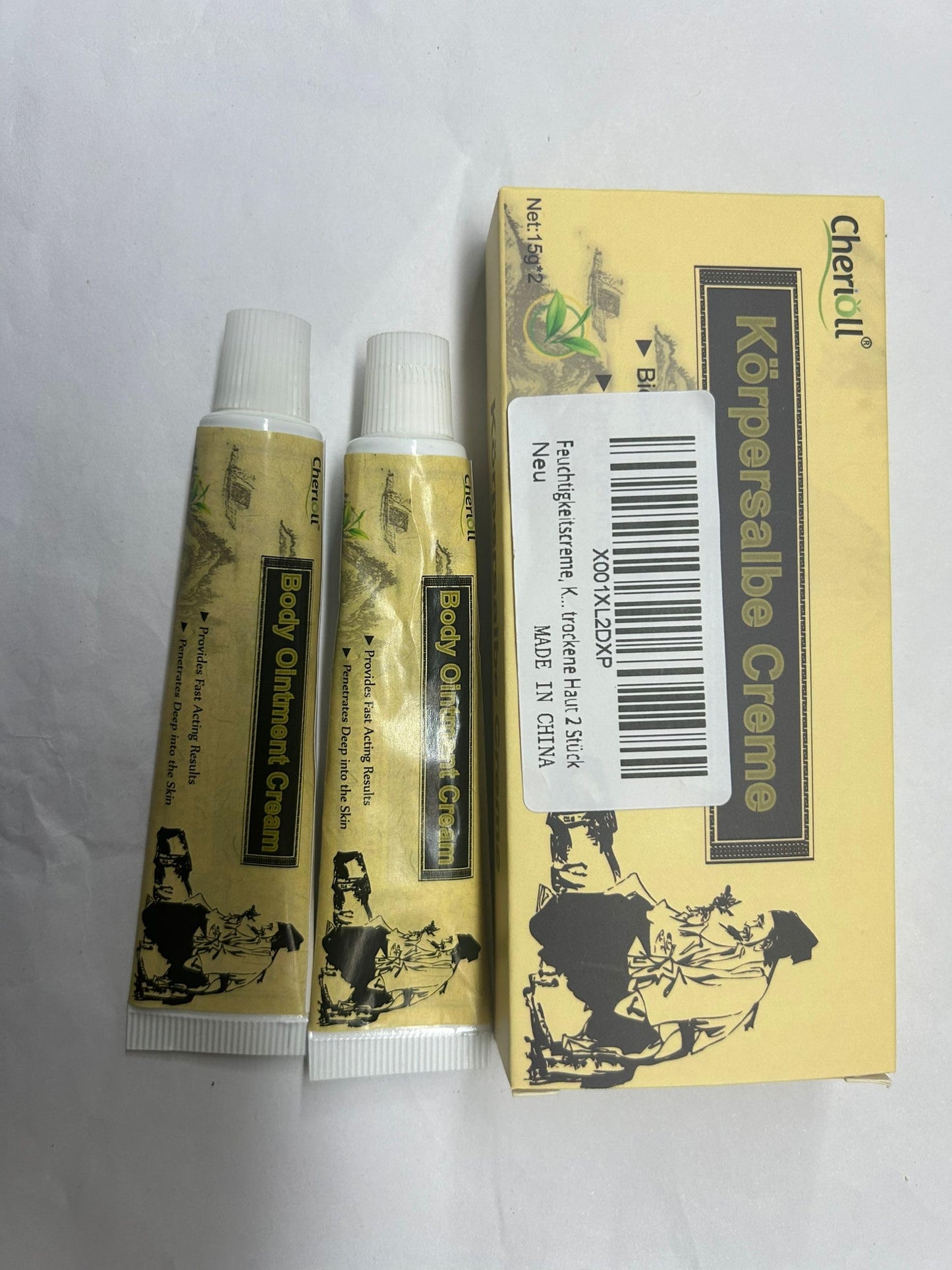 Moisturising Cream, Body and Face Moisturizer for Dry Skin, Acne Cream, 2PC