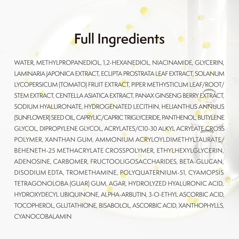 Niacin Lighthenol Ampoule - Korean Face Serum with Niacinamide & Alpha Arbutin for Brightening | 1.01 fl. oz / 30 ml