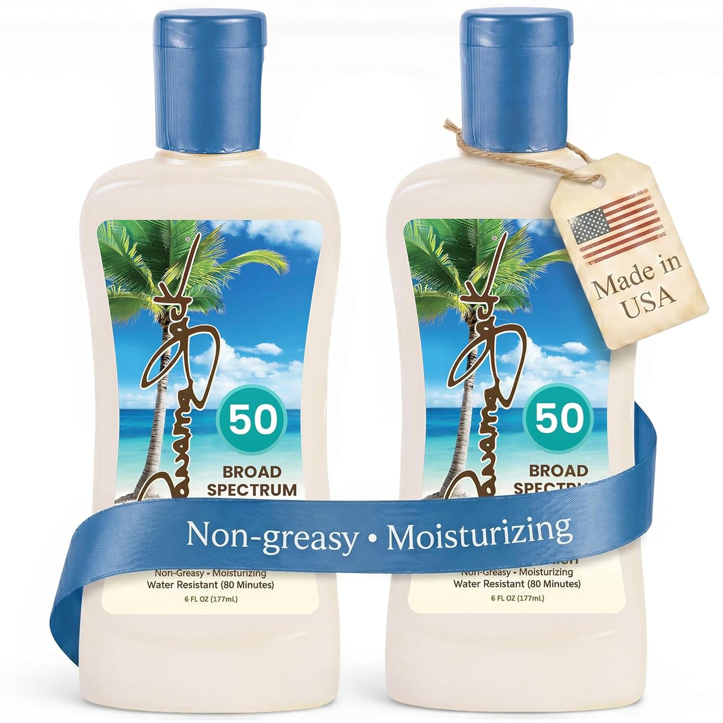 Panama Jack Sunscreen Lotion SPF 50 - High-Protection Formula | 1-Pack
