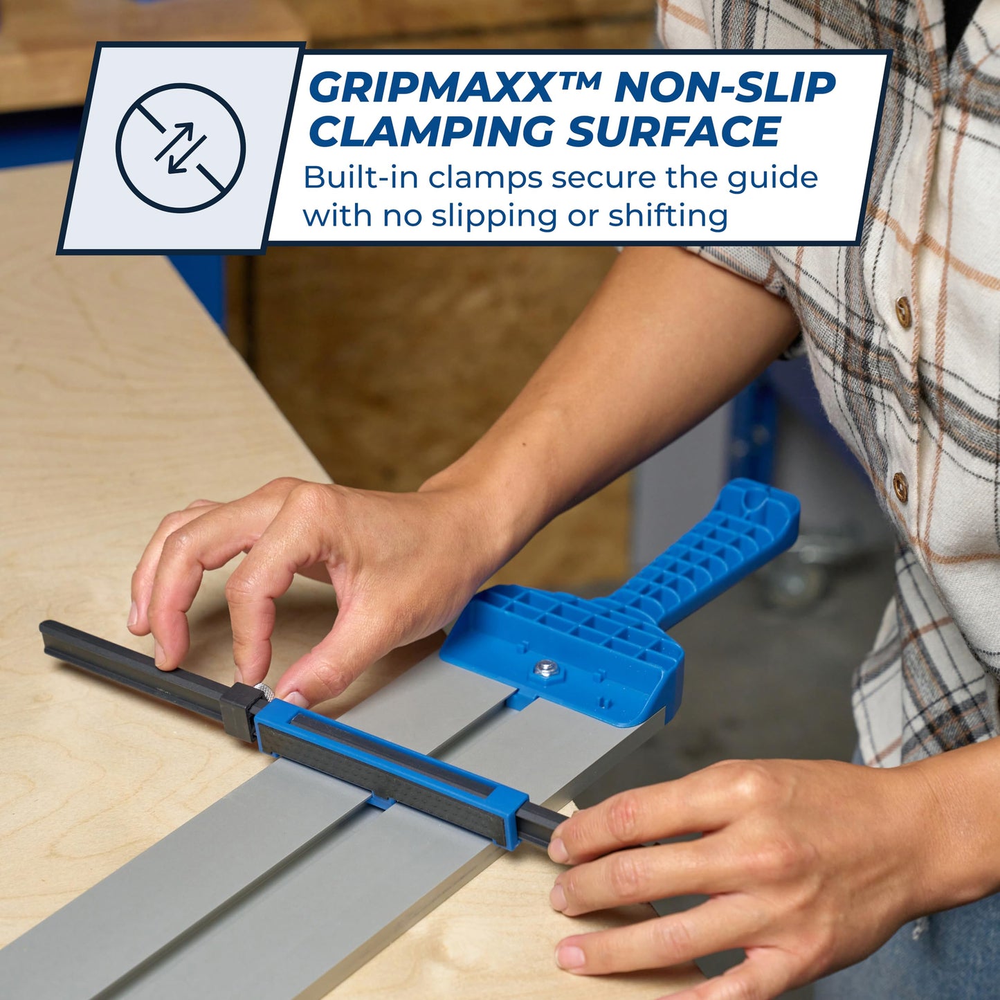 Kreg KMA4700-E Straight Edge Guide XL - 98-Inch - For Circular Saw - For Accurate Cross Cut & Rip Cut - Aluminum Guide Rails - Carpentry Tools & Accessories - Professional-Grade