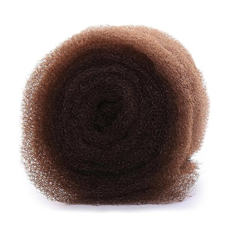 TSB Hair Filler, Brown, 1 Pack - Patent Pending Hair Filler - Ultimate Hair Bun Maker, Volume Hair Bumps Tool - Perfect for Brides, Performers - Non-Irritating, All-Day Hold