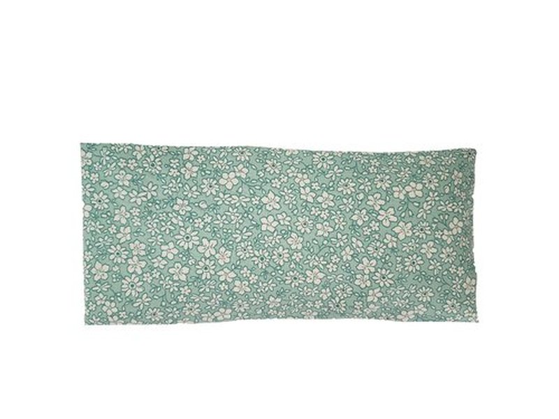 Peacegoods Eye Pillow Gift Pack - washable cotton cover refillable Lavender Flax Chamomile weighted - microwavable yoga headache relief relaxation aromatherapy for adults children - aqua flowers