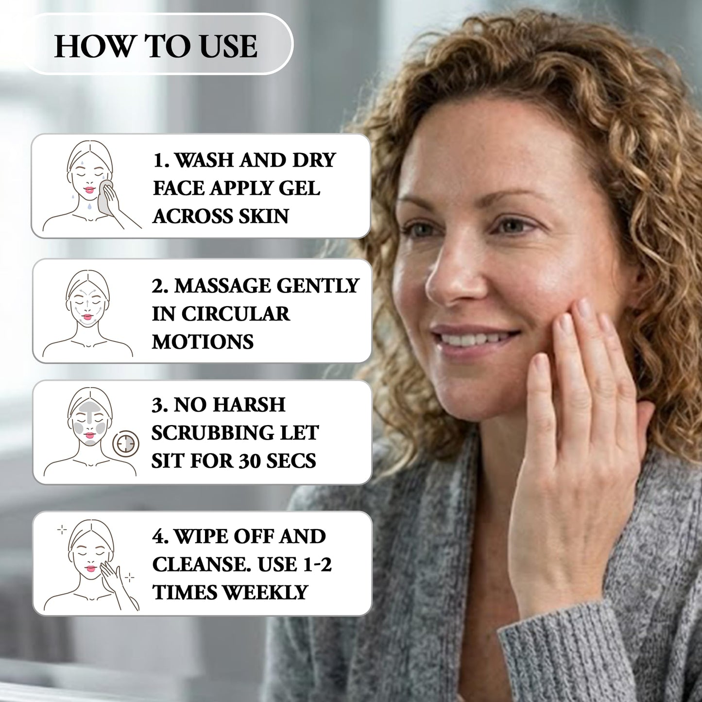Vivo Per Lei Facial Peeling Gel - Helps Address Dead Skin Buildup - Gentle Exfoliating Gel for Rough, Dry, Sensitive or Mature Skin - Face and Body Scrub - Non Abrasive - 4.05 Fl. Oz. - Pack of 2