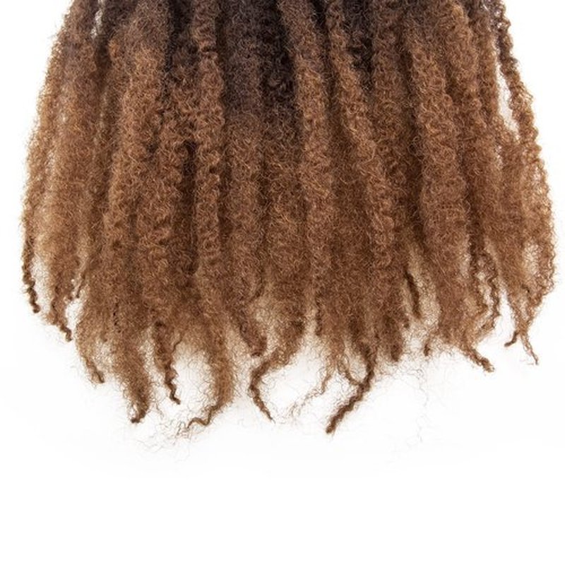 Marley Hair 18 Inch Marley Twist Hair Afro Twist Marley Braiding Hair for Faux Locs Crochet Hair Synthetic Hair Extensions(1B/4/30, 18inch)