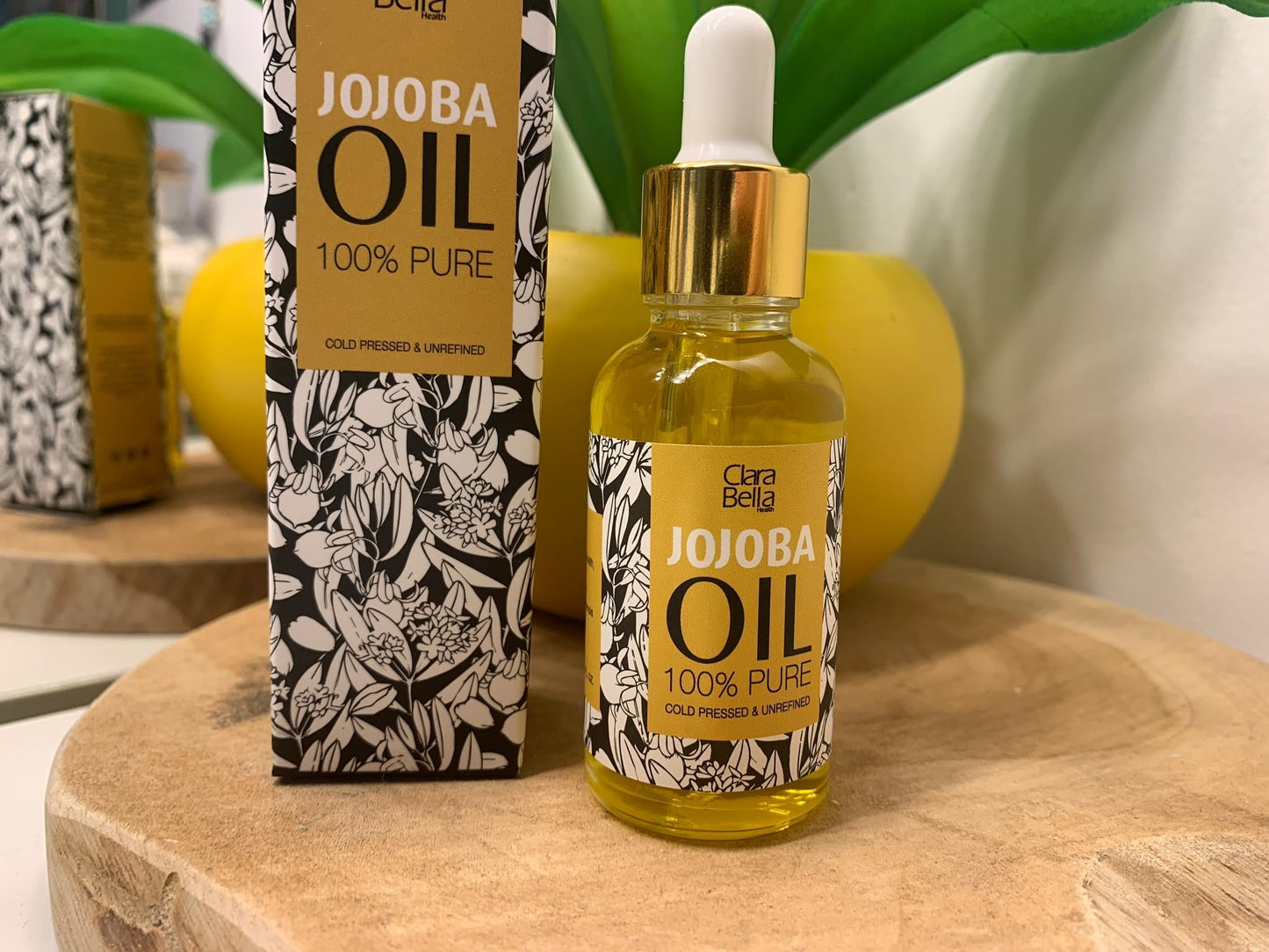 Clara Bella Health Jojoba Oil Treatment for Strong Nails & Cuticles - 1fl oz | Vitamin E, Omega 9, Cold Pressed | Nail Restoration