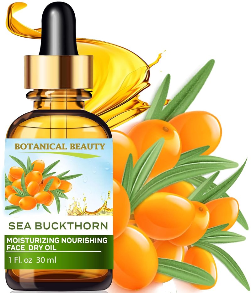 Sea Buckthorn Face Oil - 100% Natural Moisturizing & Nourishing Blend | 1 Fl Oz (30 ml)