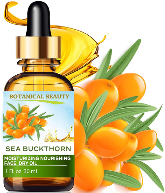 Sea Buckthorn Face Oil - 100% Natural Moisturizing & Nourishing Blend | 1 Fl Oz (30 ml)