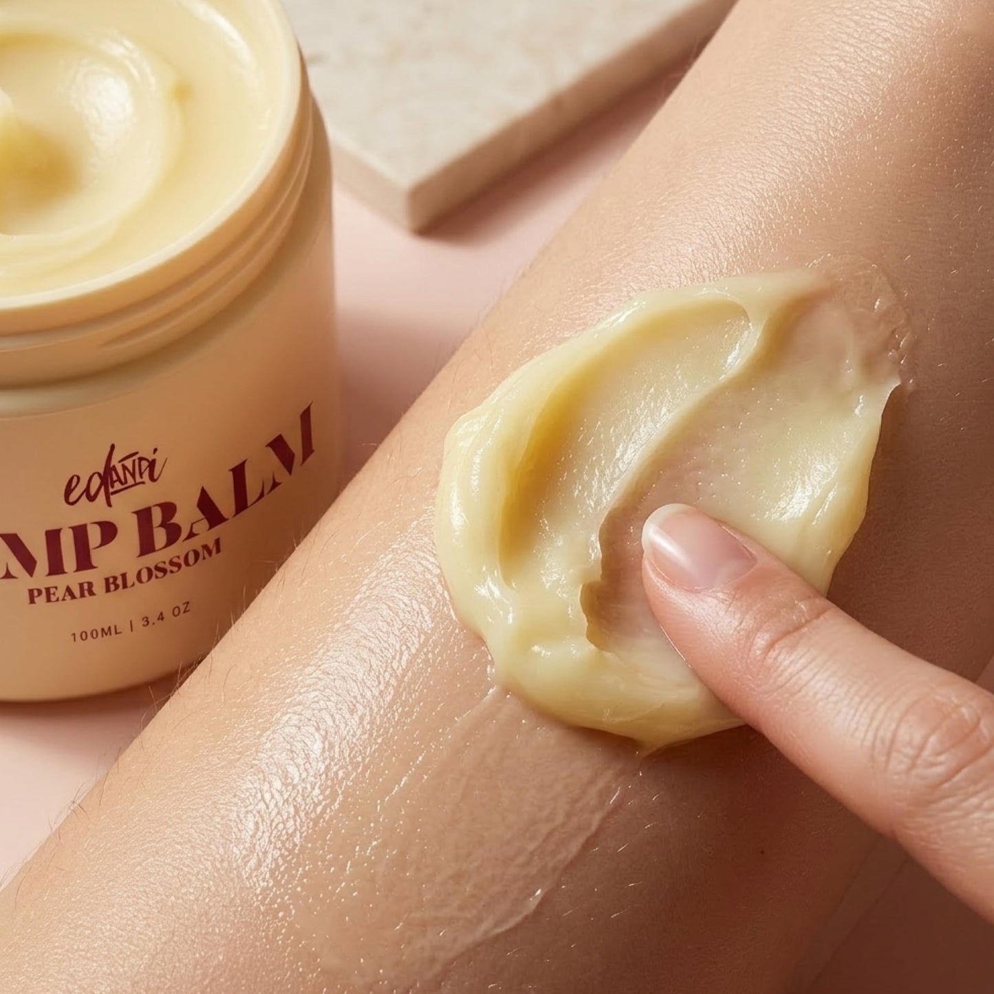ed&i BUMP BALM for Pregnancy Stretch Mark Prevention, Belly Moisturizer for Pregnant Women With Argan Oil & Shea Butter, Bump Butter for Pregnancy, Maternity Skin Care, Stretch Marks Cream 3.4 oz