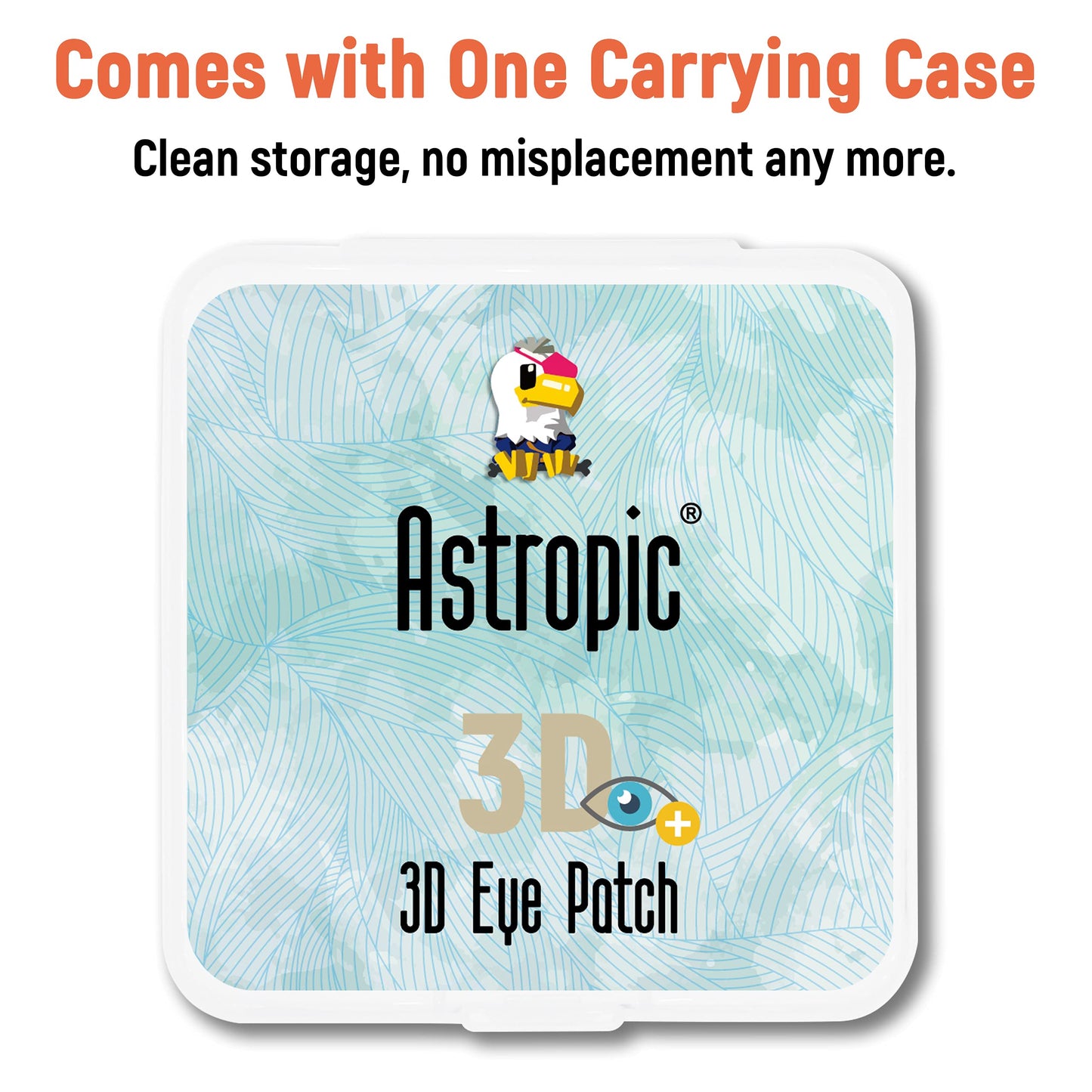 Astropic 3D Cotton & Silk Eye Patch for Kids | Boys Eye Patch for Glasses | Medical Eyepatch for Children with Lazy Eye (Blue Robot, Right Eye)